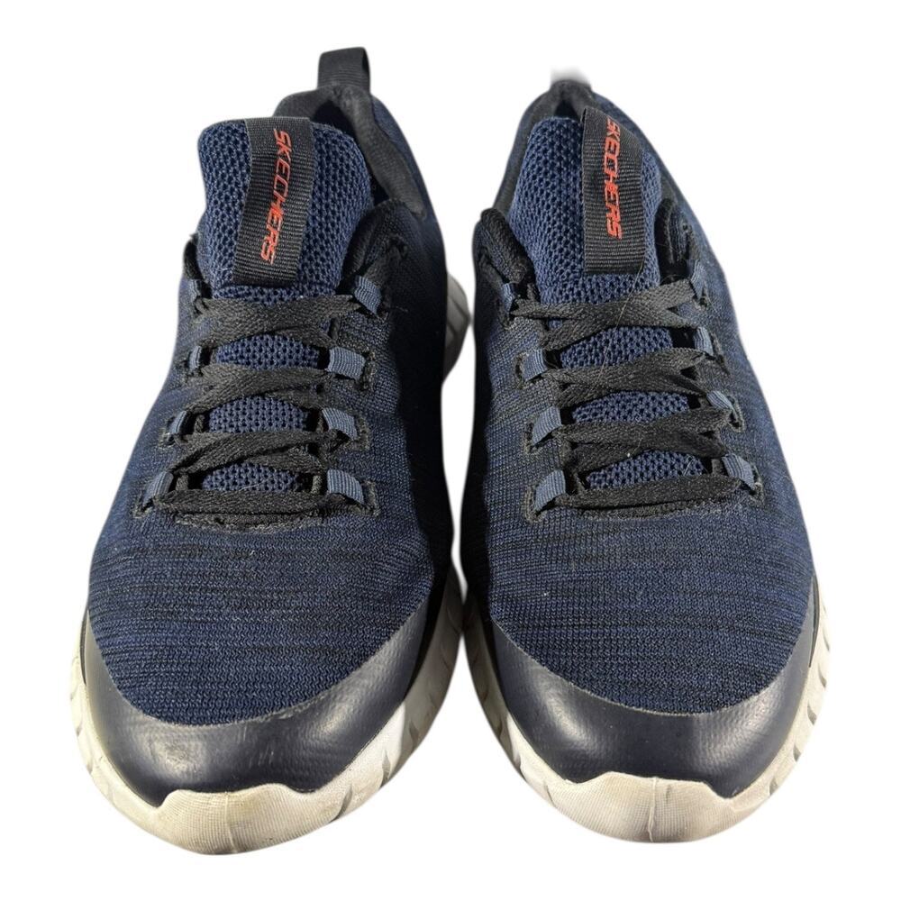 SKECHERS Overhaul Darosa Nylon Mesh Shoes Men Sneakers Size 10.5 Navy Blue - Picture 5 of 9